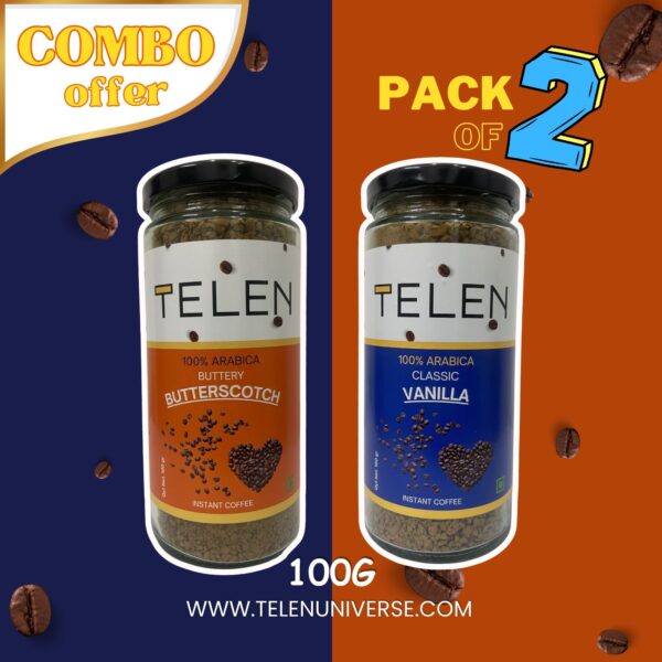 Combo Pack Of 2 (100g) Butterscotch & Vanilla Flavour