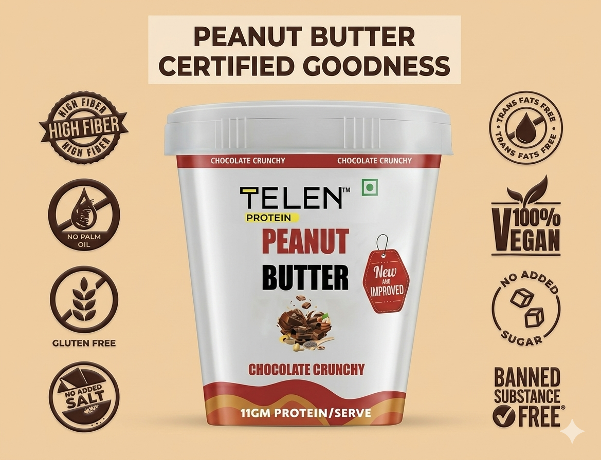 Chocolate Crunchy Peanut Butter (1 kg) - Image 2